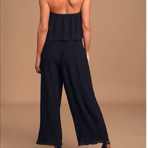 South Moon Under Black wide-leg halter jumpsuit